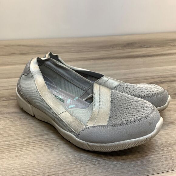 Skechers Be Lux Daylights Air-Cooled Memory Foam Grey/Silver Women's 7 - Picture 1 of 11